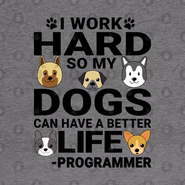 Programmer Dog Love Quotes Work Hard Dogs Lover by jeric020290